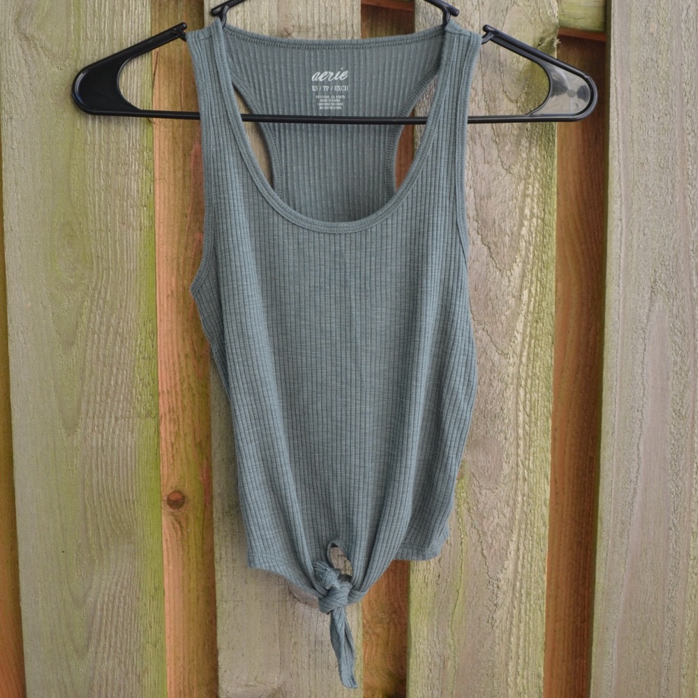Cropped Tie Tank Top